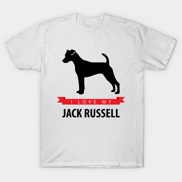 I Love My Jack Russell T-Shirt by millersye